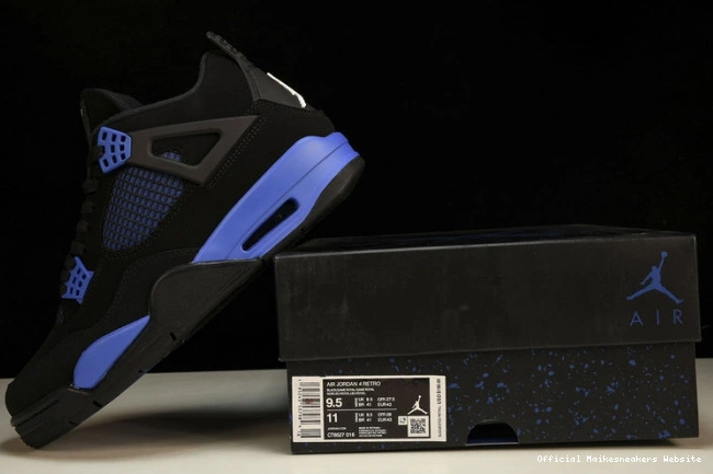 Official Maikesneakers CT8527-018 Game Retro Royal 4 Black Jordan 0817